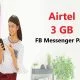 Airtel 3 GB FB Messenger Pack
