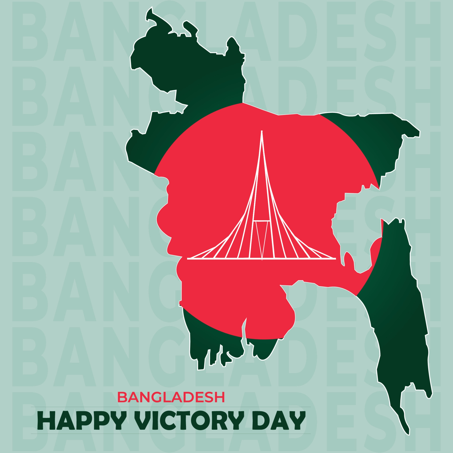 bangladesh independent and victory day social media post design free vector