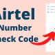 airtel phone number check